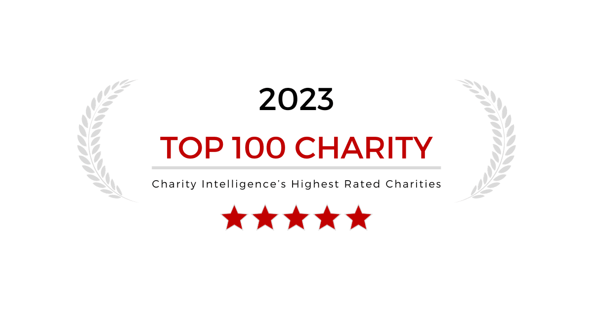 Charity Intelligence 2023 Top 100 Charity logo lg